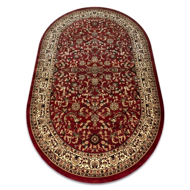 Teppich ROYAL ADR Oval modell 1745 rotwein red 150x250 cm
