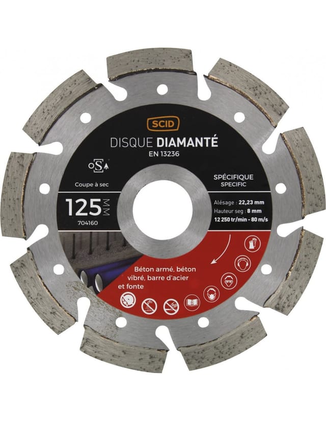 Belüfteter Betonmetallplatte 125 22,23