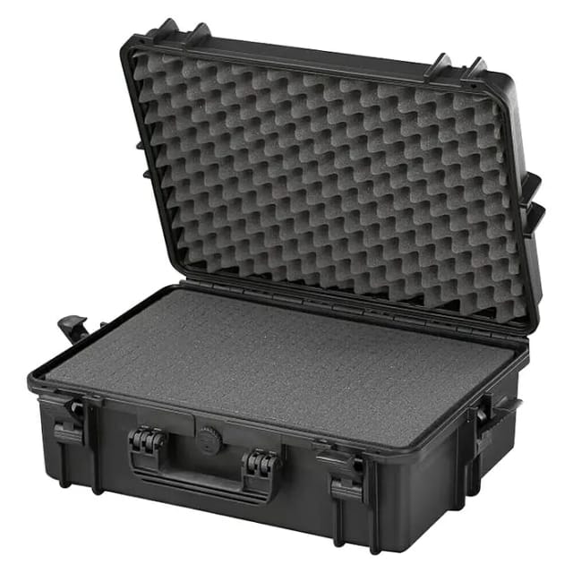 Hartschalenkoffer - 555 x 428 x 211 mm - mit noppenschaum - 50,1 l