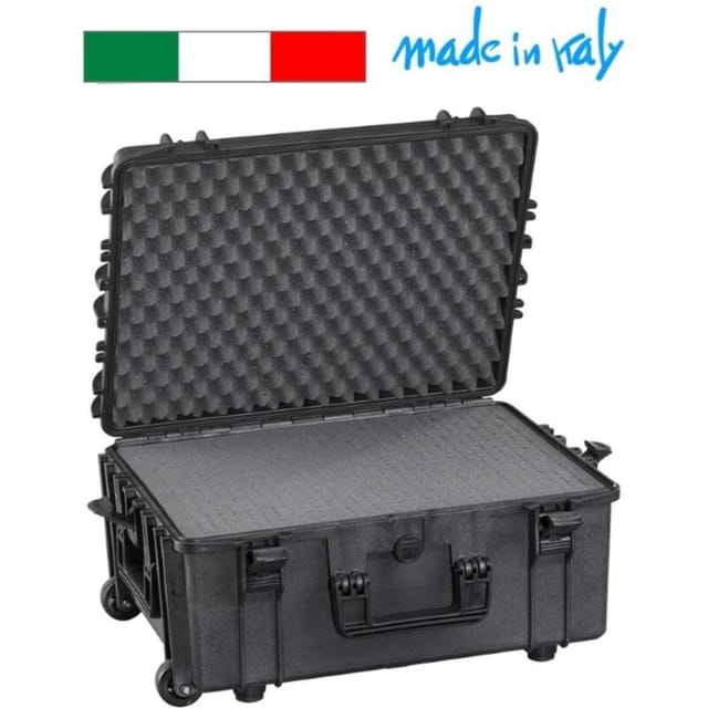 Perel - hartschalen-trolley - 604 x 473 x 283 mm - mit noppenschaum - 80 l