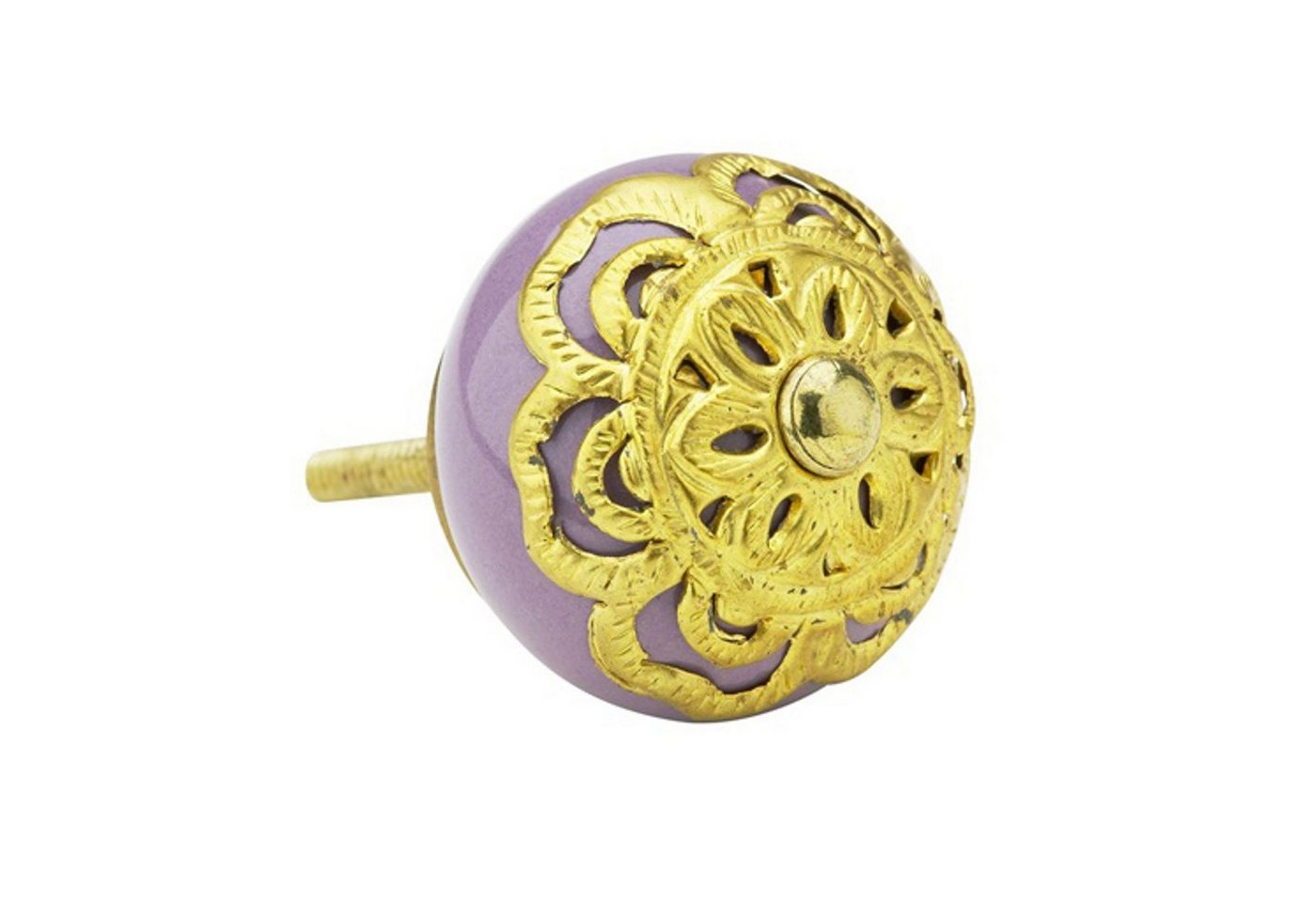 Buri - Lisbeth Dahl Möbelgriff 4cm Möbelknopf Türknopf Schrankgriff Acryl Metall gold