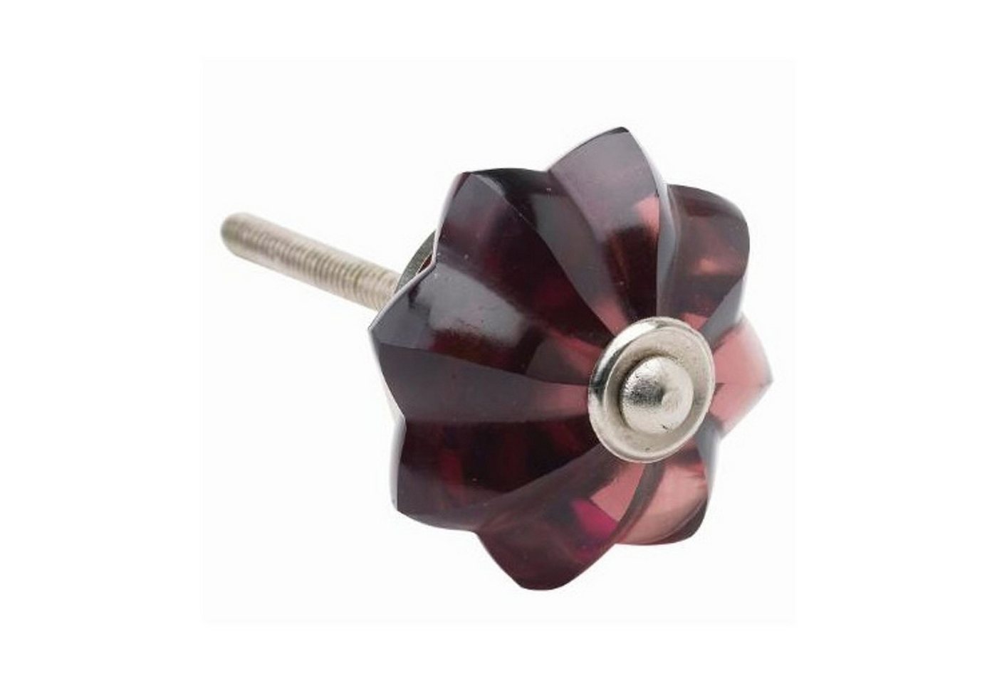 Buri - Lisbeth Dahl Möbelgriff 5cm Möbelknopf Türknopf Schrankgriff Acryl Metall lila