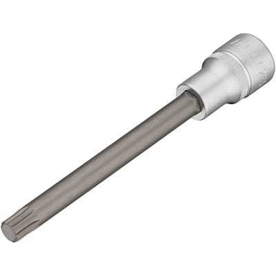 Zylinderkopf Schraubendreher-Steckschlüsseleinsatz, Vierkant hohl 12,5 mm (1/2), Innen Vielzahn Profil xzn, M10 - Hazet