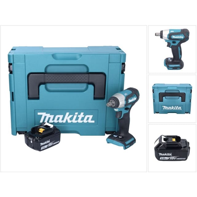 Dtw 181 F1J Akku Schlagschrauber 18 v 210 Nm 1/2' Brushless + 1x Akku 3,0 Ah + Makpac - ohne Ladegerät - Makita