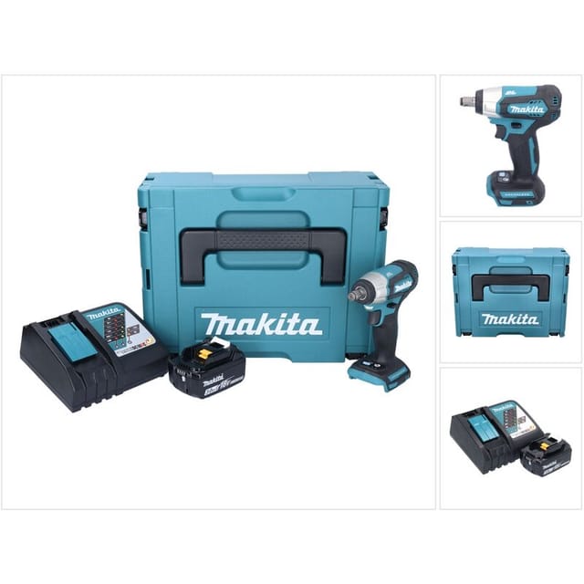 Makita DTW 181 RF1J Akku Schlagschrauber 18 V 210 Nm 1/2" Brushless + 1x Akku 3,0 Ah + Ladegerät + Makpac