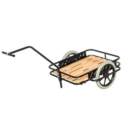 Kongamek Handwagen in schwarz 1600x910x900mm mit Luftbereifung und 150kg Tragkraft