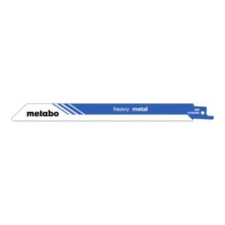 5 Säbelsägeblätter 'heavy metal' 200 x 1,25 mm, BiM, 1,8-2,6 mm/ 10-14 tpi 5 Stk - Metabo