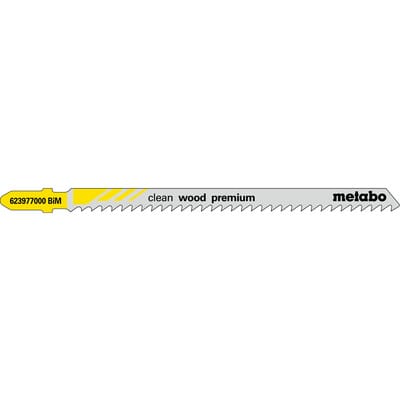 Stichsägeblätter clean wood premium Nutz-L.105mm ZAhnteilung3mm BiMetall Zähne geschliffen f.Holz/glasfaserverstärkte Kunststoffe
