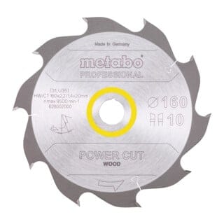 METABO HW Kreissägeblatt 160x20 10 WZ
