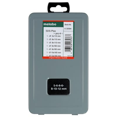 Hammerbohrer-Set SDS-plus Pro4 (2C) 7tlg. (630584000) - Metabo