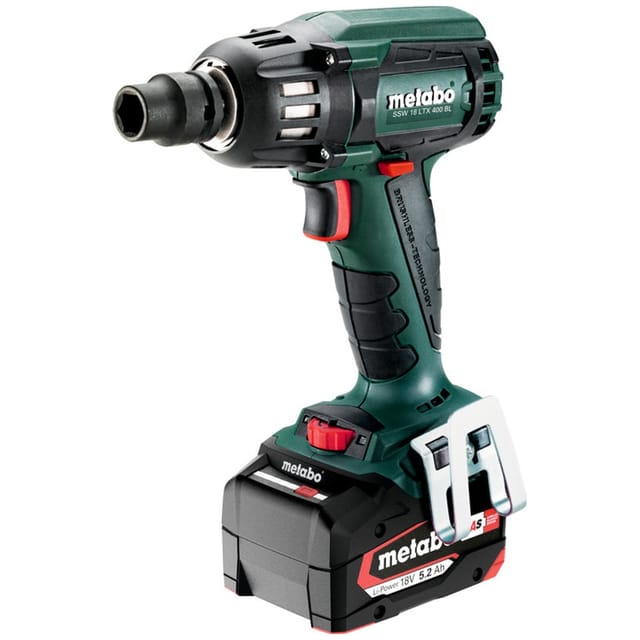 Metabo - Akku-Schlagschrauber ssw 18 ltx 400 bl, incl. 2x Akku Li-Power/5,2 Ah, Ladegerät x