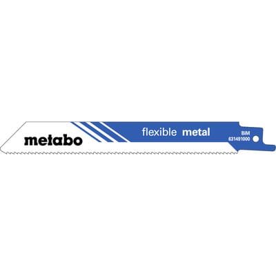25 Säbelsägeblätter flexible metal 150 x 0,9 mm, BiM, 1,8 mm/ 14 tpi (628253000) - Metabo