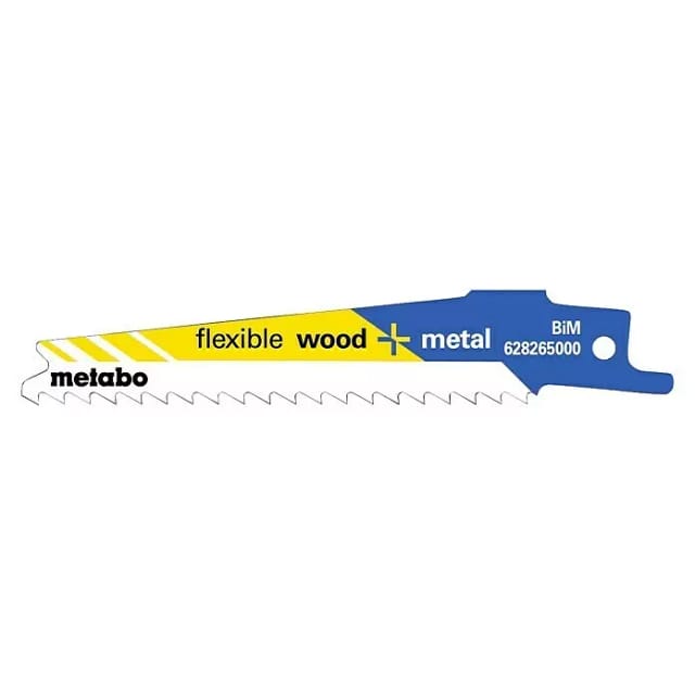 5 Säbelsägeblätter 'flexible wood + metal' 100 x 0,9 mm, BiM, 4 mm/ 6 tpi 5 Stk - Metabo
