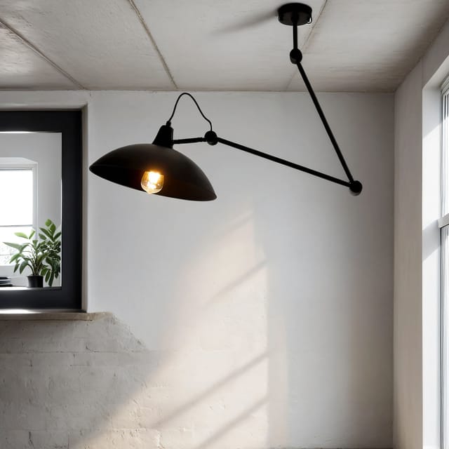 Flexible Deckenleuchte höhenverstellbar für Wohnzimmer