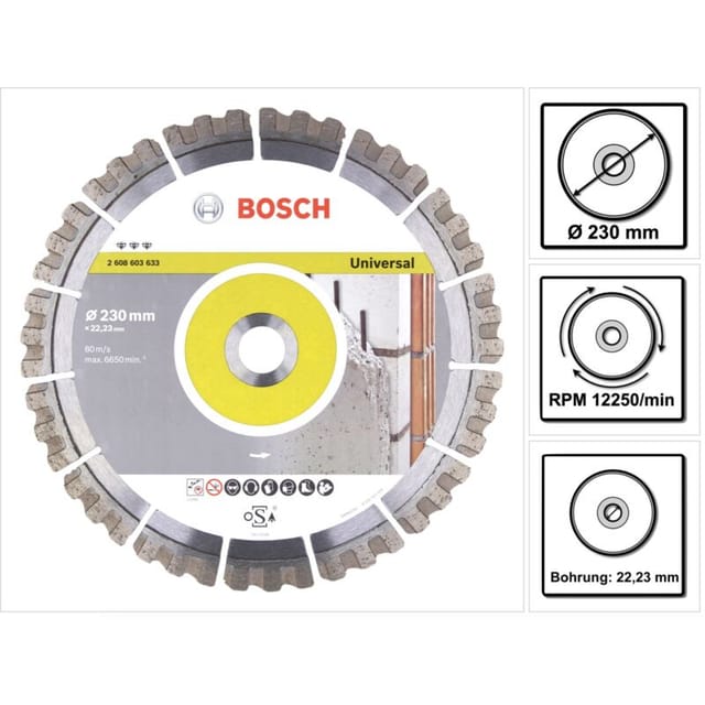 Diamant Trennscheibe Best for Universal 230 x 22,23 mm ( 2608603633 ) - Bosch
