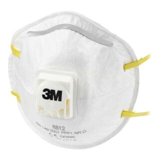 3M - 8812 Feinstaubmaske mit Ventil FFP1 10 St. en 149:2001 din 149:2001