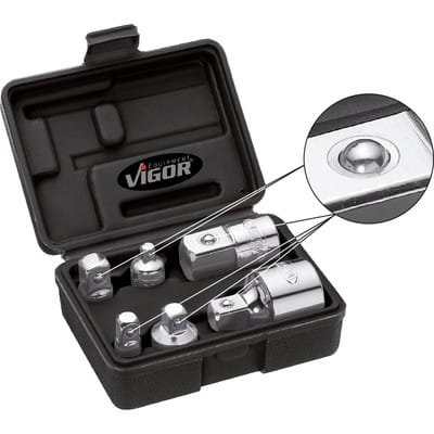 V1293 Steckschlüssel-Adapter-Set Antrieb 1/4' (6.3 mm), 3/8' (10 mm), 1/2' (12.5 mm), 3/4' - Vigor