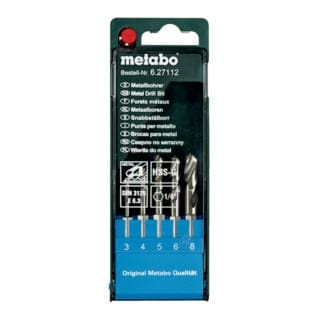 Metabo HSS-G-Bohrerkassette. 5-teilig E 6.3 (627112000)