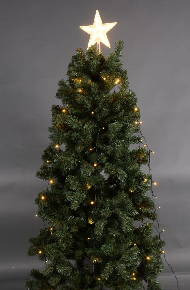 TrendLine Lichterkette mit Spitze 110 LED Innen Außen Baummantel Mantel