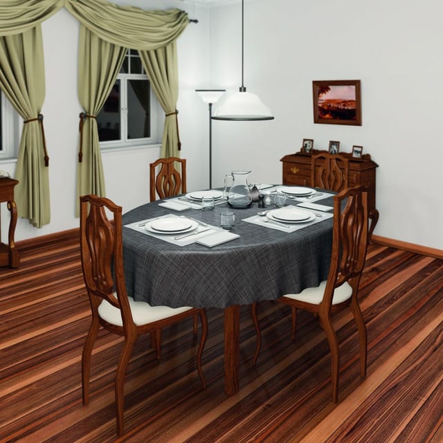 Contitech - d-c-table® Tischdecke Monte Carlo Sharon 150 cm rund, marone Tischdecke