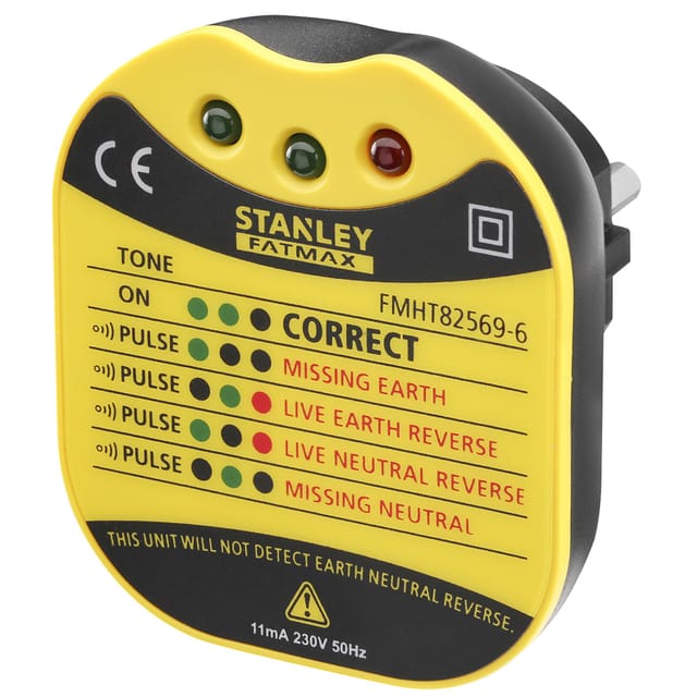 Steckdosentester â€“ 230 V â€“ Kategorie II â€“ FATMAX â€“ STANLEY, FMHT82569-6