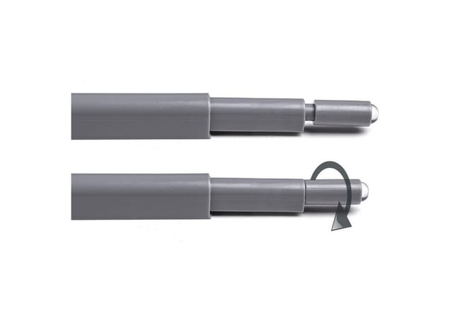 Türdämpfer Push-To-Open grau mit Gummispitze