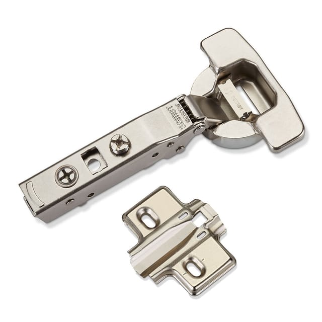 MASTER TOOLLESS Topfband T45 Eckanschlag 110° mit Langlochverstellung Möbelscharnier Schrankscharnier