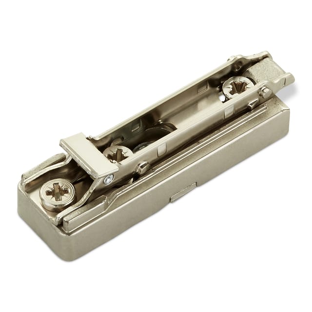 So-tech - Salice Blitz-Montageplatte Linear H6 Exzenterverstellung mit Euroschrauben Nickel matt