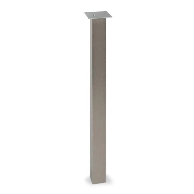 So-tech - Tischbein eckig 100 x 100 mm Höhe 1100 mm Edelstahloptik Tragkraft bis 150 kg