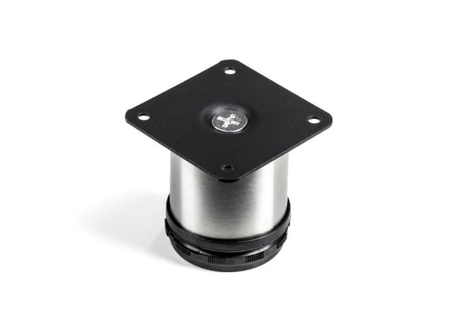 4er Set Möbelfuß jimmy ø 50 mm Höhe 60 mm Edelstahl gebürstet