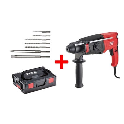 Flex - Kombihammer che 2-28 SDS-plus set + Bohr-/ Meißel-Set (452327)