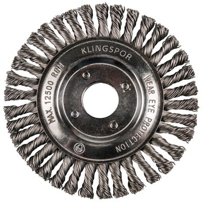 Brp 600 z Pipelinebürste gez. einreihig Anzahl Reihen 1, 178 x 6 x 22,23 mm 0,5 Stahl - Klingspor