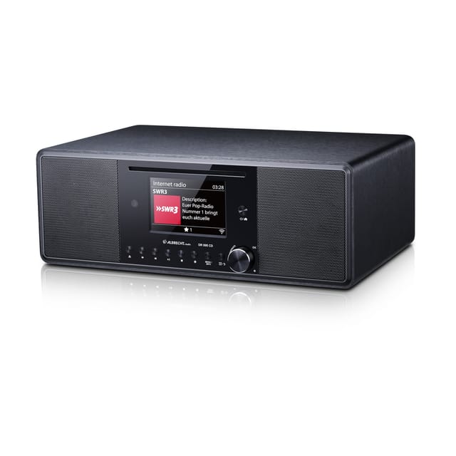 Dr 895 Internet Tischradio Internet, dab+, ukw cd, usb, wlan, Internetradio Schwarz - Albrecht