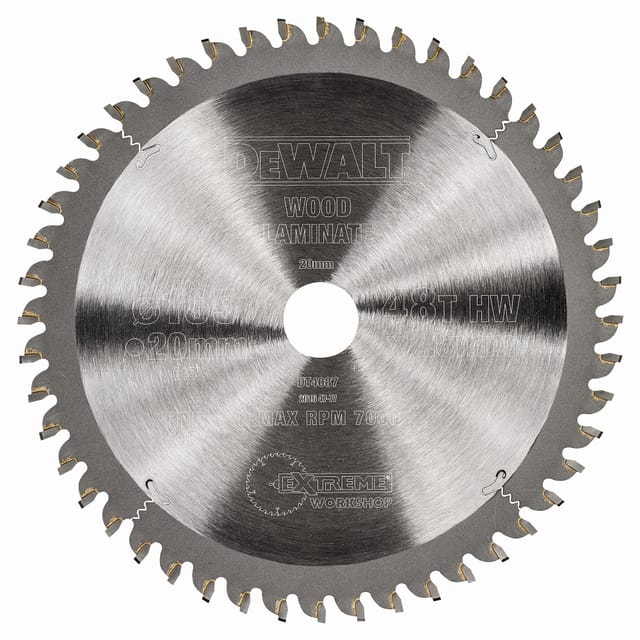 Zubehör - Sägeblatt Holz 165x20 mm, 48 Zähne DT4087 - Dewalt