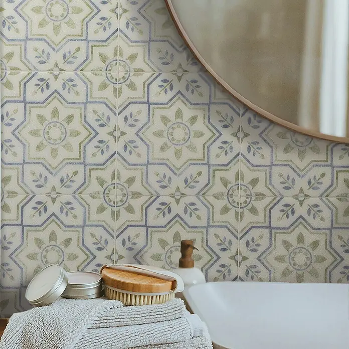 Smart Tiles Selbstklebemosaik Vintage (22,86 x 22,86 cm, Augusta, Glänzend)