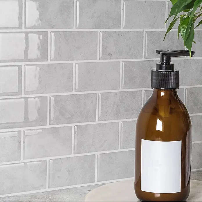 Smart Tiles Selbstklebemosaik Subway (27,81 x 24,64 cm, Fondi, Glänzend)