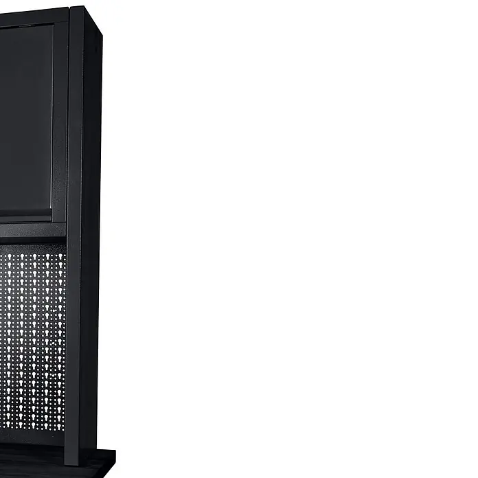 Küpper Profi Modul System Seitenwand (L x B x H: 115 x 36 x 3,8 cm, Schwarz, 2 Stk.)