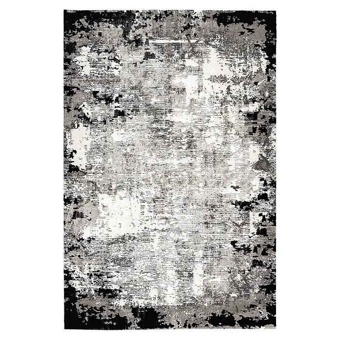 Kayoom Kurzflorteppich Olivo 922 (Grau, 290 x 200 cm, 100 % Polyester)