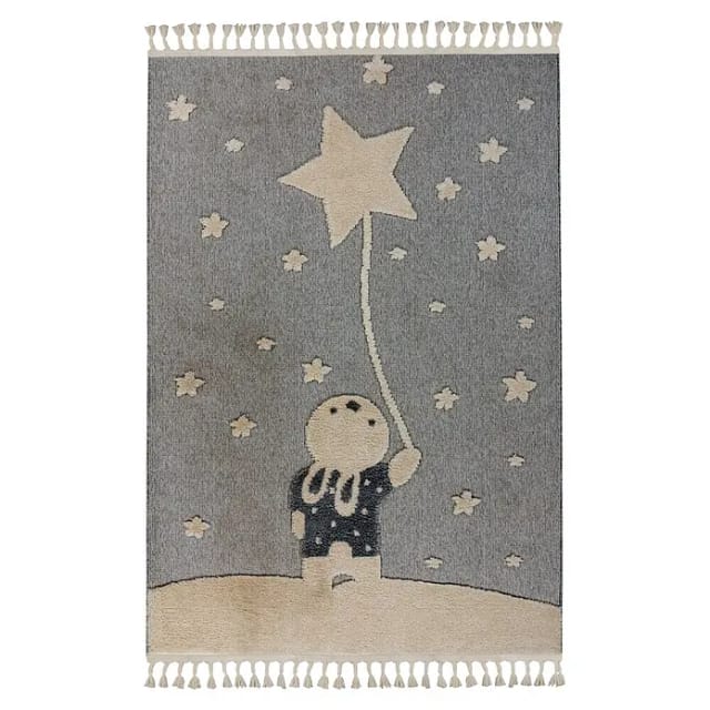 Kayoom Kinderteppich Modena 418 (Grau, 230 x 160 cm, 100 % Polypropylen)