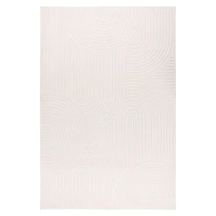 Kayoom Kurzflorteppich Bandito 325 (Elfenbein, 170 x 120 cm, 100 % Polyester)