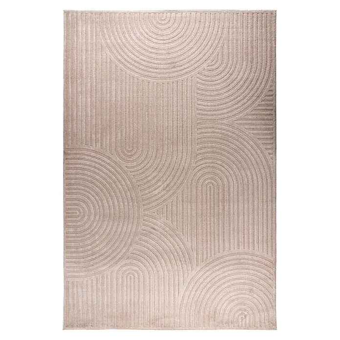 Kayoom Kurzflorteppich Bandito 325 (Beige, 290 x 200 cm, 100 % Polyester)