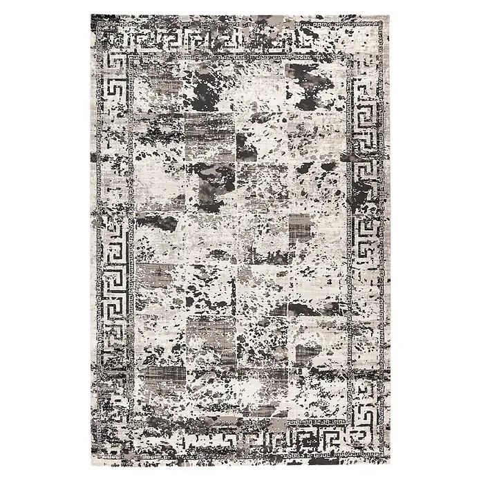 Kayoom Kurzflorteppich Olivo 921 (Grau, 290 x 200 cm, 100 % Polyester)