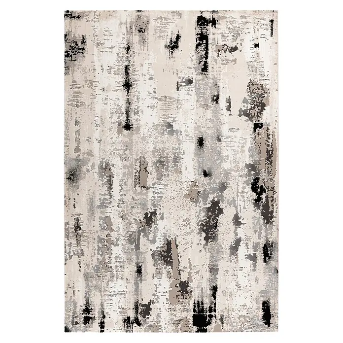 Kayoom Kurzflorteppich Peones 134 (Grau, 150 x 80 cm, 100 % Polyester)