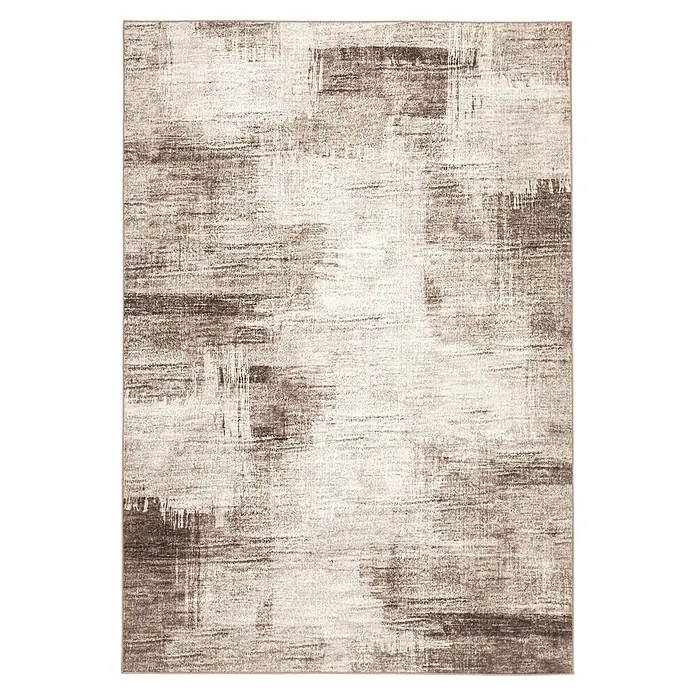 Kayoom Kurzflorteppich Visionary 127 (Beige, 150 x 80 cm, 80 % Polyester, 20 % Baumwolle)