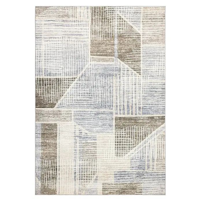 Kayoom Kurzflorteppich Visionary 129 (Taupe, 150 x 80 cm, 80 % Polyester, 20 % Baumwolle)