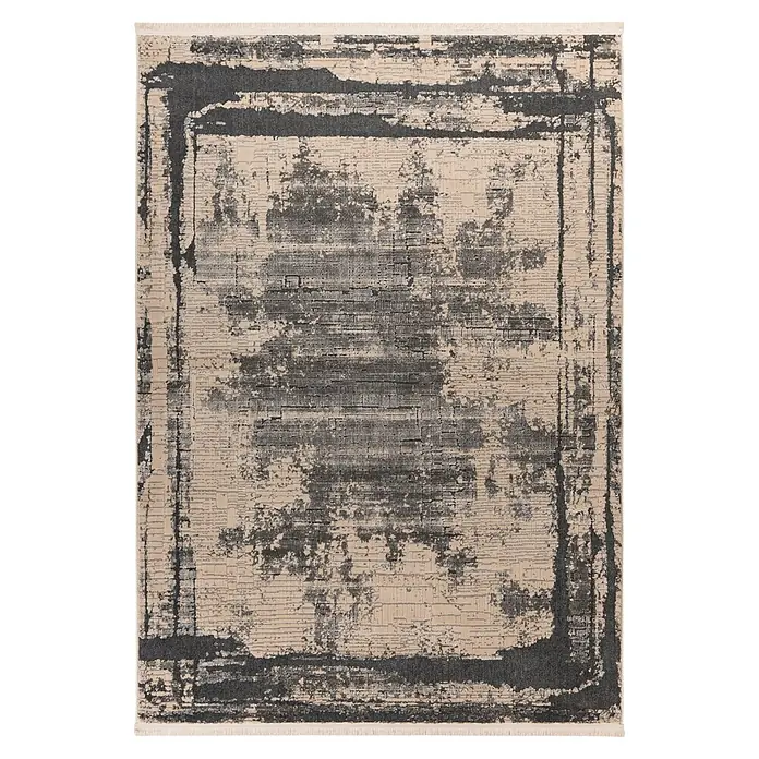 Kayoom Kurzflorteppich Adela 225 (Grau, 150 x 80 cm, 100 % Polypropylen)