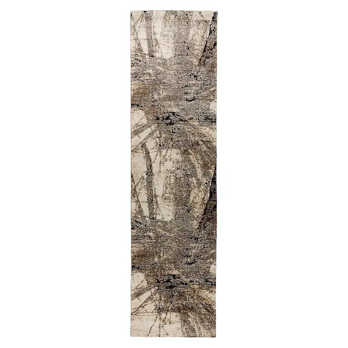 Kayoom Kurzflorteppich Firenze 485 (Grau, 300 x 80 cm, 70 % Polypropylen, 30 % Polyester)