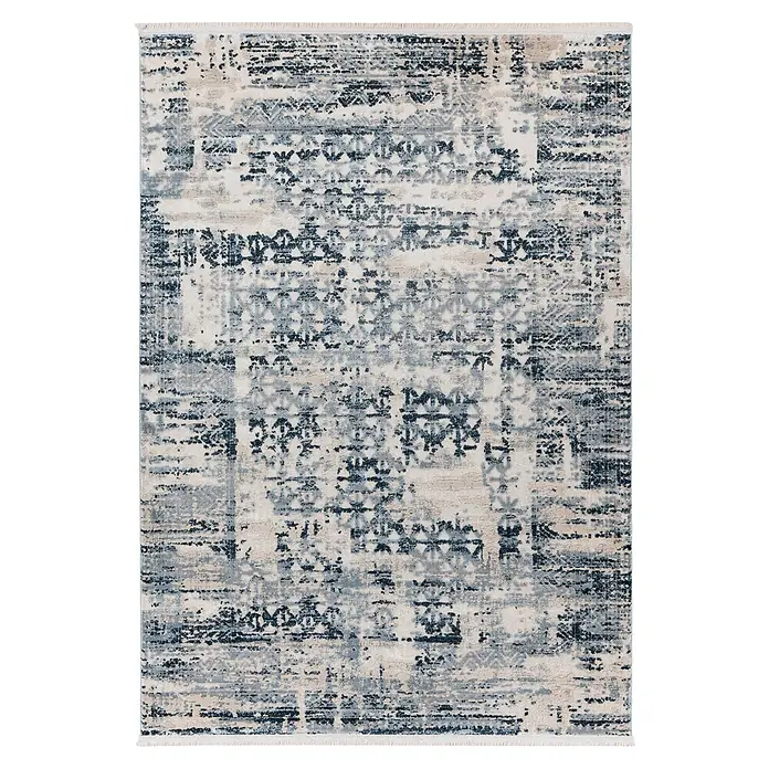 Kayoom Kurzflorteppich Adela 325 (Blau, 150 x 80 cm, 100 % Polypropylen)