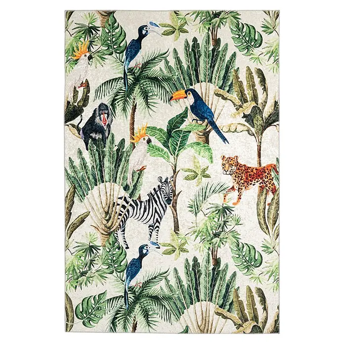 Kayoom Kurzflorteppich Exus 223 (Multi, 170 x 120 cm, 100 % Polyester)