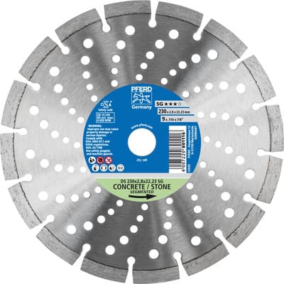 Pferd - Diamant-Trennscheibe ds 230x2,8x22,23 mm sg für schnelles Trennen von Stein und Beton
